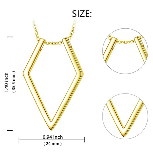 Ring Holder for Women - Necklace for Wedding & Engagement Rings – Minimalist Pendant, Gold & Silver Options