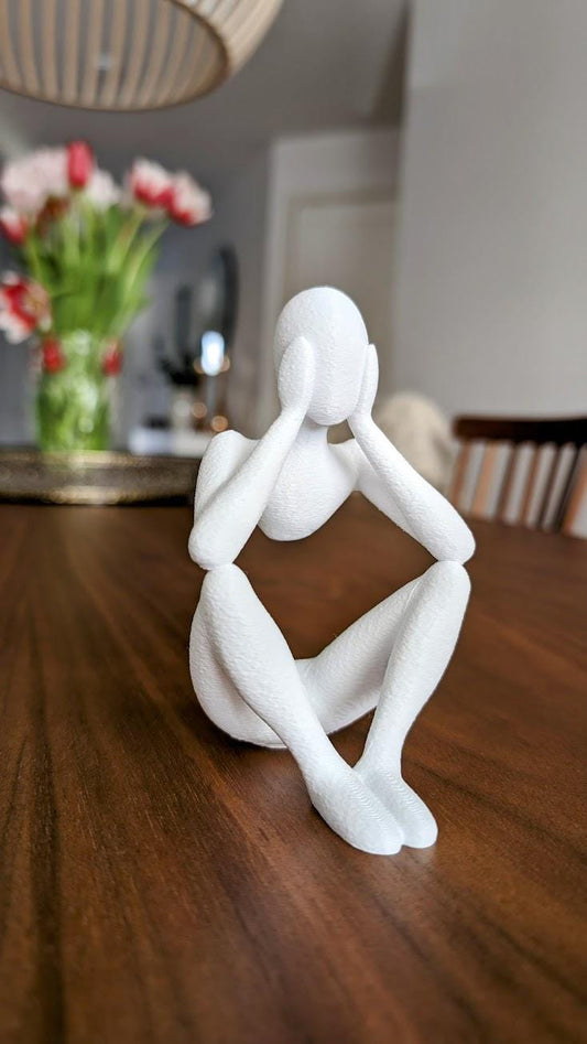 Celestial Resonance: Embrace of the Unseen - Sculpture in Mid-Air