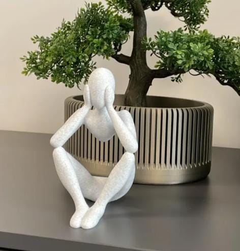 Celestial Resonance: Embrace of the Unseen - Sculpture in Mid-Air
