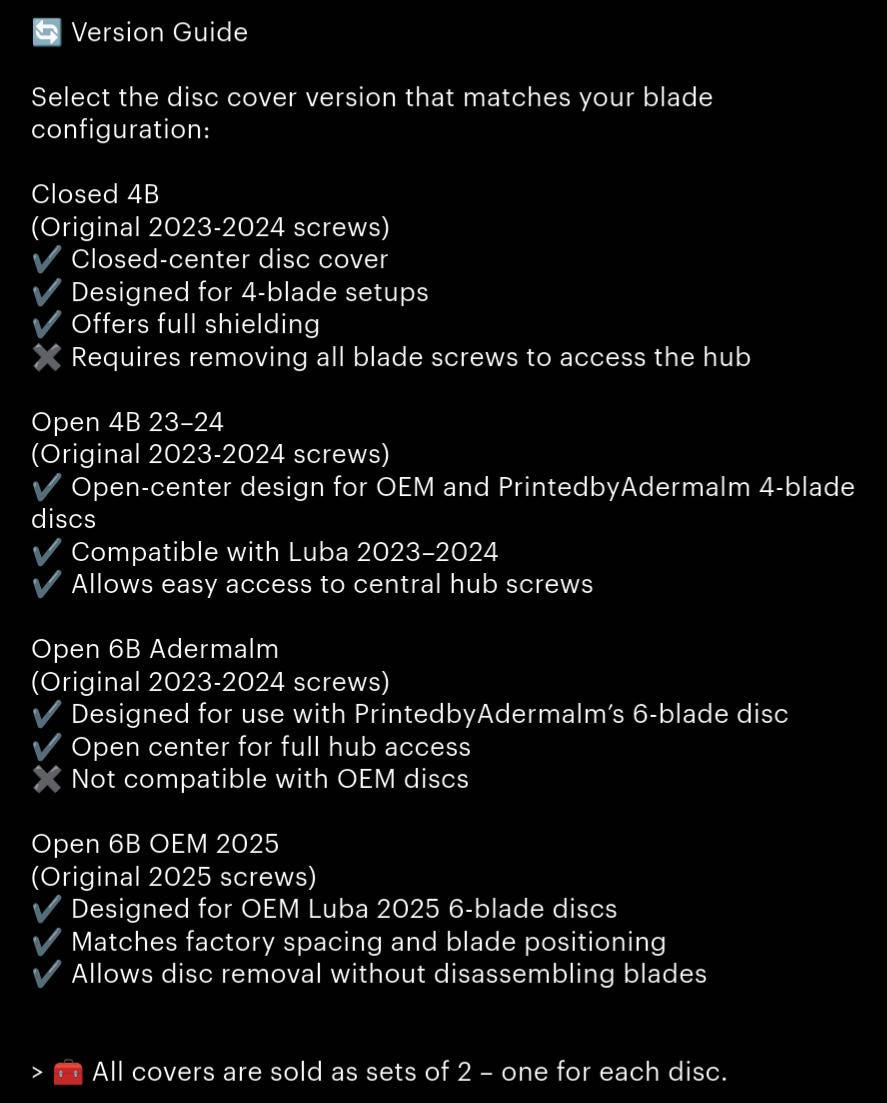 Luba - Set of Disc Covers