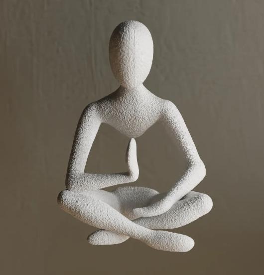 Celestial Resonance: Meditation - Sculpture in Mid-Air