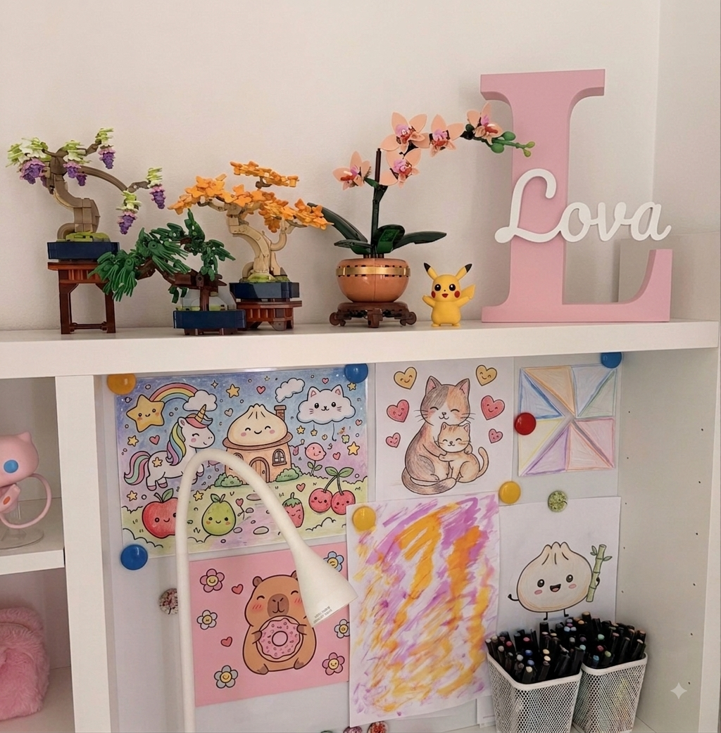 Personalized 3D-printed monogram name sign, photo of a real printed sign — product photo 2