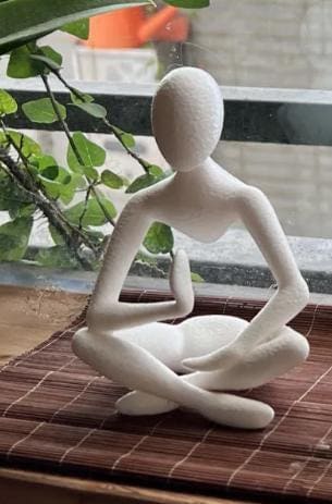 Celestial Resonance: Meditation - Sculpture in Mid-Air