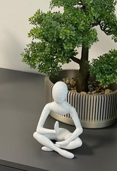 Celestial Resonance: Meditation - Sculpture in Mid-Air